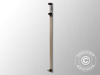 Complete corner leg 2.27/2.55 m, Black fitting