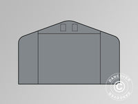 End wall/door for storage shelter PRO 6x6 m PE, Grey