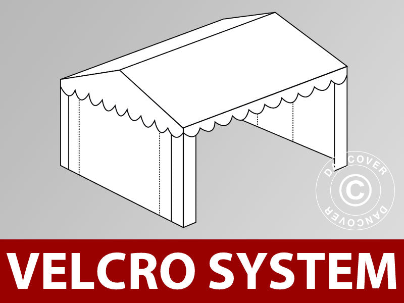 Roof cover with Velcro for Plus marquee 4x6 m, White