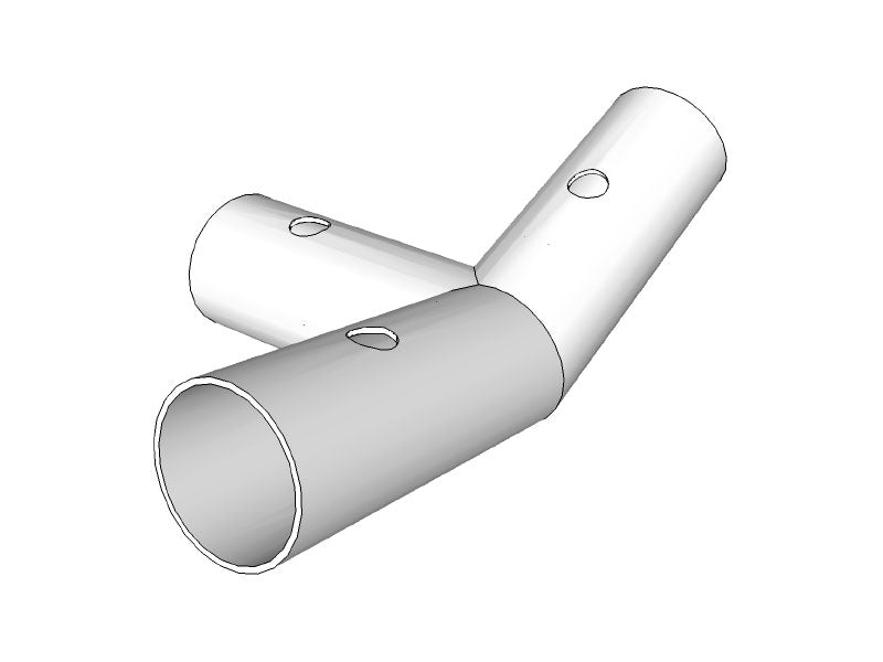 3-ways connector, Ø42 mm, 110°