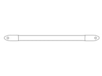 Collar beam diagonal, Ø25 mm, 1158 mm