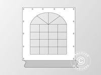 Sidewall with window for marquee Original, White/Grey