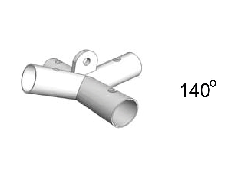 4-ways connector, Ø42 mm, 140°