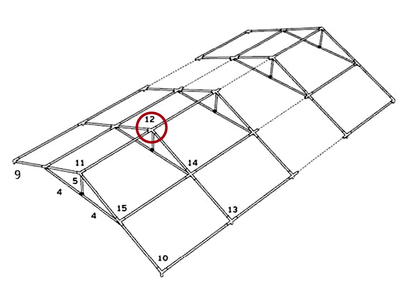 4-ways connector, Ø42 Ø54 mm, 140°