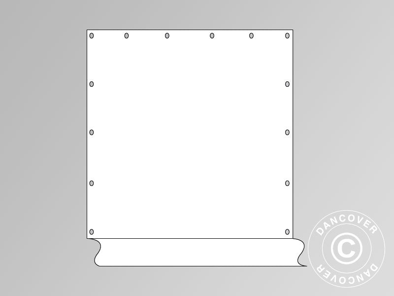 Sidewall for marquee Exclusive, White