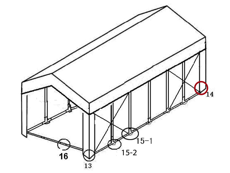3-ways ground bar connector, Ø42+Ø54 mm, 90°