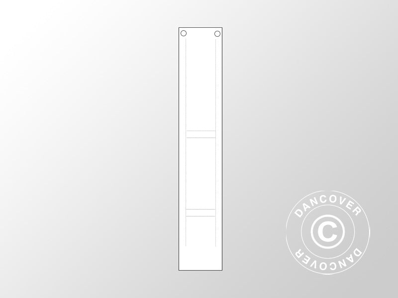 Leg cover 2,6 m for Semi Pro Plus CombiTents® marquees 8x12 m and 8x16 m, White