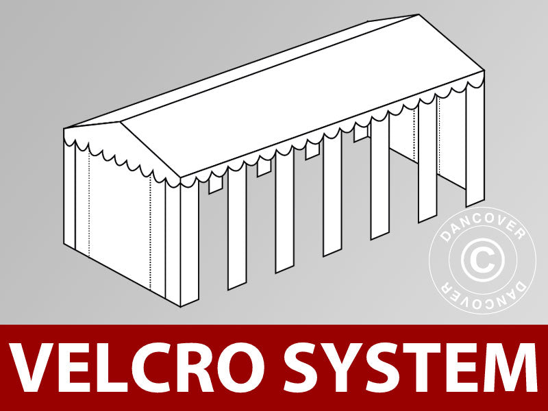 Roof cover with Velcro for SEMI PRO Plus CombiTents® marquee 7x12 m, White