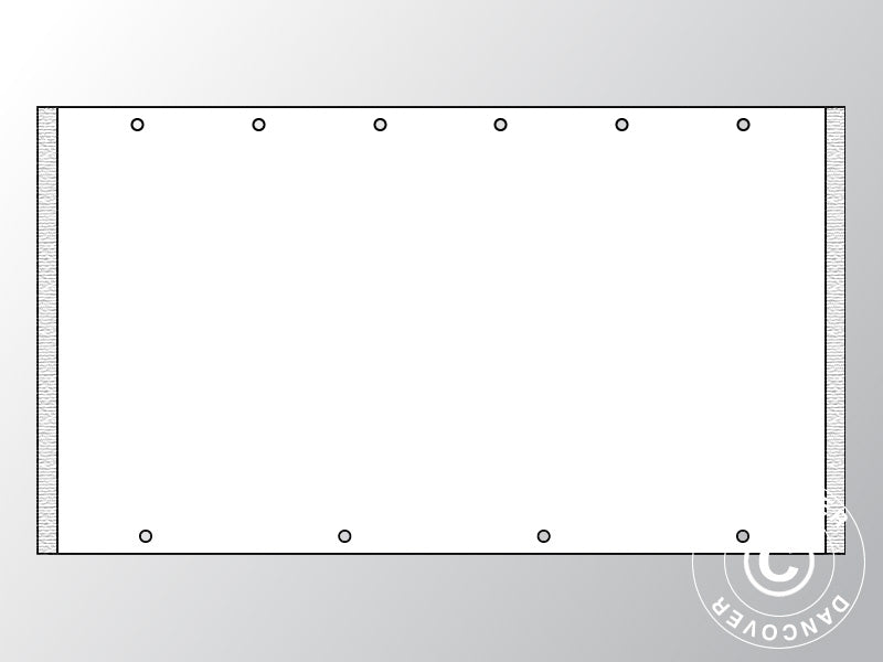 Endwall UNICO 3 m (3x3m), White