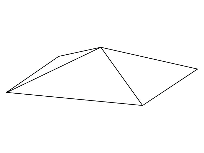 Wind roof for Gazebo Osiris 3x3 m/3.5x3.5 m, Grey