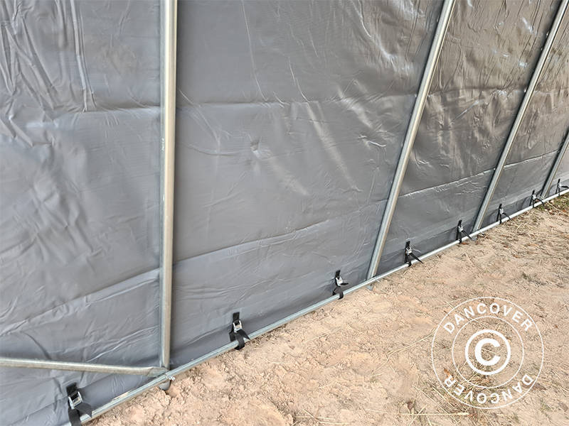 Portable Garage PRO 3.77x7.3x3.18 m PVC, Grey