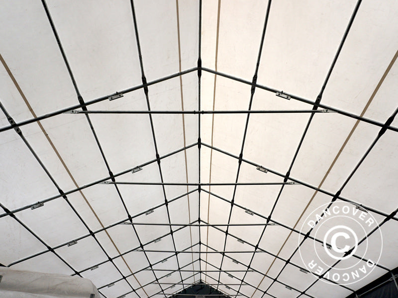 Storage shelter Titanium 8x27x3x5 m, White/Grey