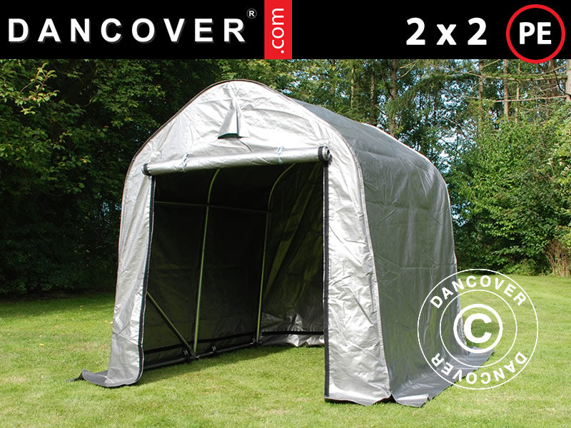 Storage tent PRO 2x2x2 m PE, Grey