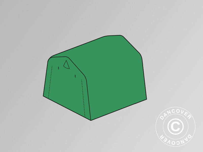 Roof cover for storage tent PRO 2x2 m PE, Green