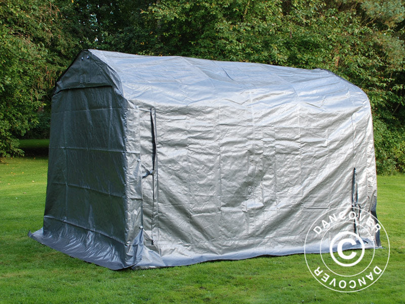 Storage tent PRO 2.4x3.6x2.34 m PE, Grey