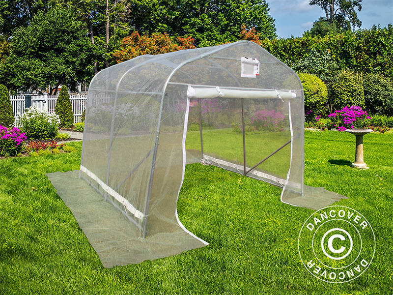 Polytunnel greenhouse, 2.4x2.4x2 m, PE, 5.7 m², Transparent