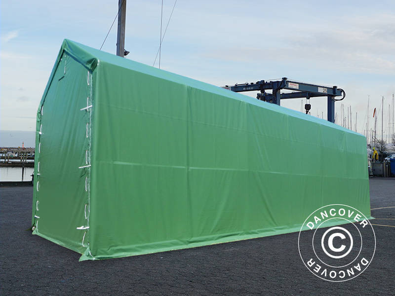 Storage shelter PRO XL 4x12x3.5x4.59 m, PVC, Green