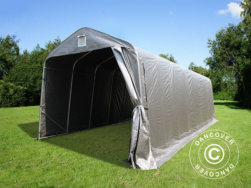 Portable Garage PRO 3.77x9.7x3.18 m PE, Grey