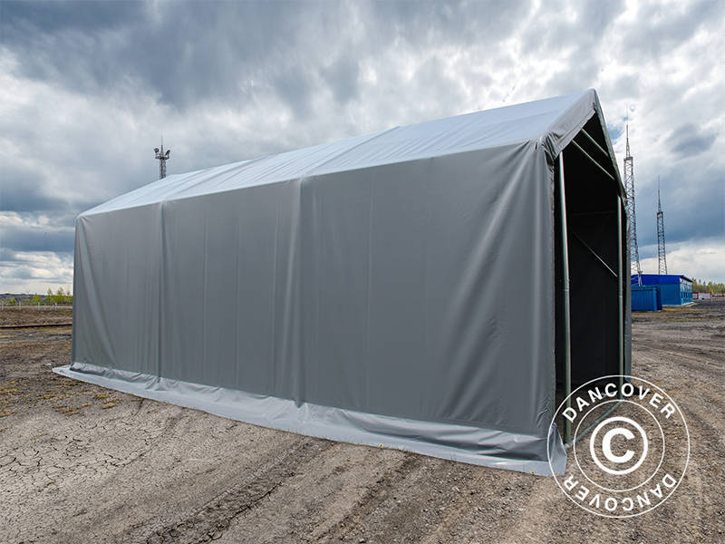 Storage shelter PRO 3x6x2x2.82 m, PVC, Grey