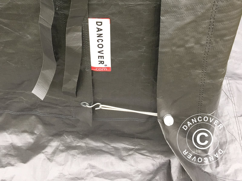 Portable garage Basic 3.3x4.8x2.4 m PE, Grey