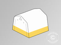 Roof cover for storage tent, work tent PRO, 2x2x2 m, PVC, White/yellow