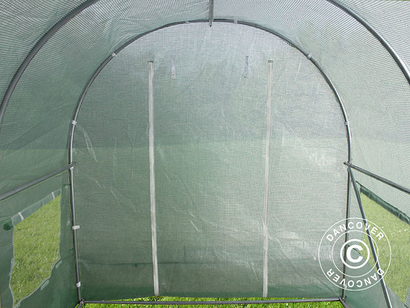 Polytunnel Greenhouse 2x4.5x2 m, 9 m², Green