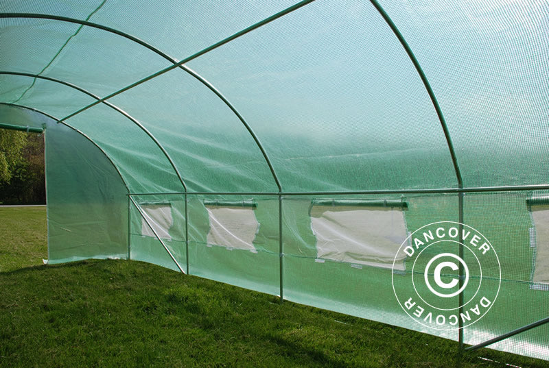 Polytunnel Greenhouse 4x8x2 m, 32 m², Green