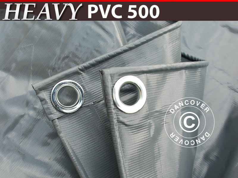 Tarpaulin 6x12 m, 500 g/m², Grey