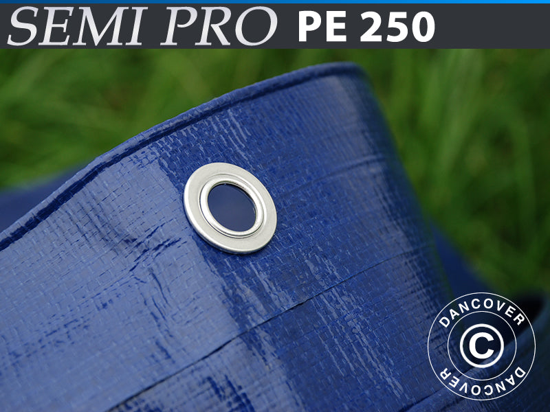 Tarpaulin 6x12 m, PE 250 g/m², Blue