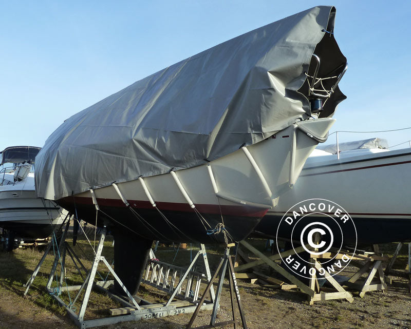 Tarpaulin 6x8 m, PVC 500 g/m², Grey