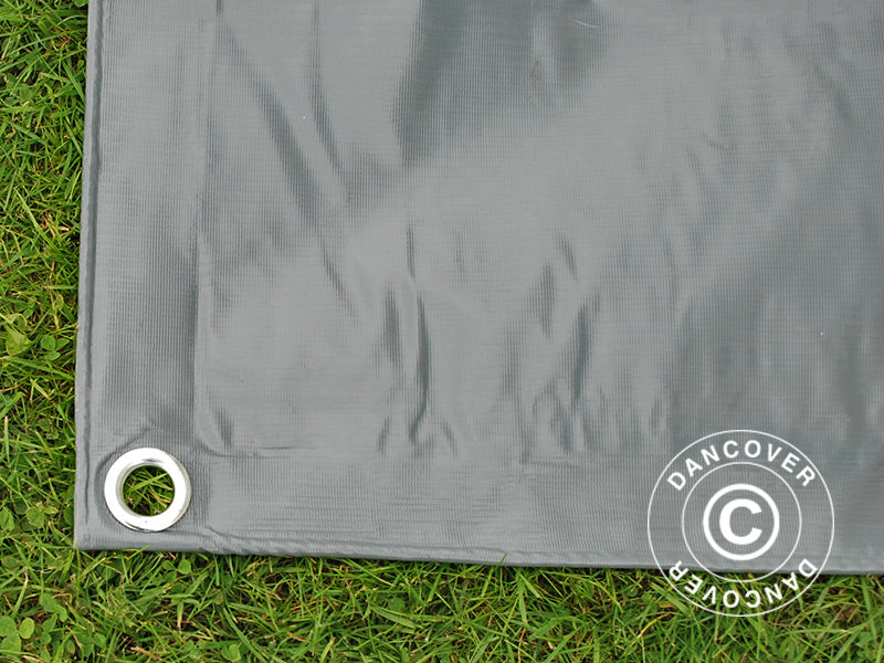 Tarpaulin 10x12 m, PVC 500 g/m², Grey