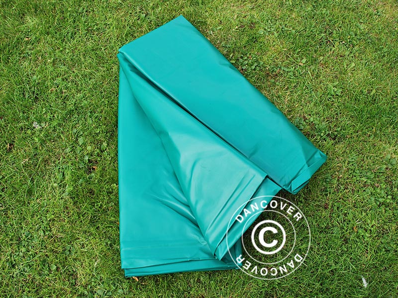 Tarpaulin 4x6 m, PVC 570 g/m², Green
