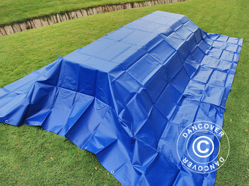 Tarpaulin 4x6 m, PVC 570 g/m², Blue