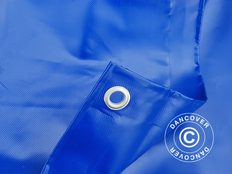 Tarpaulin 4x6 m, PVC 570 g/m², Blue
