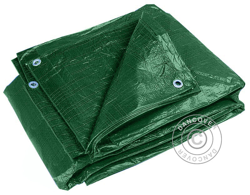 Tarpaulin 10x15 m, PE 150 g/m², Green
