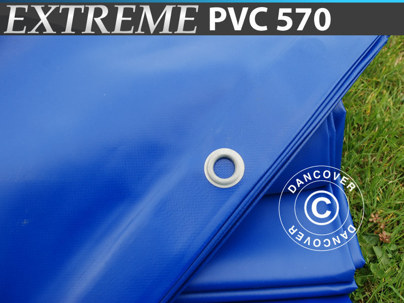 Tarpaulin 10x12 m, PVC 570 g/m², Blue