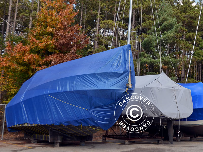 Tarpaulin 10x20 m, PE 250 g/m², Blue