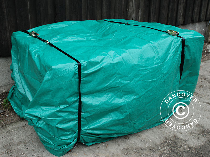 Tarpaulin 12x15 m, PE 65 g/m², Green