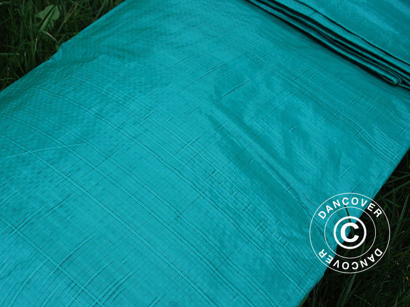 Tarpaulin 4x6 m (6 pcs), PE 65 g/m², Green