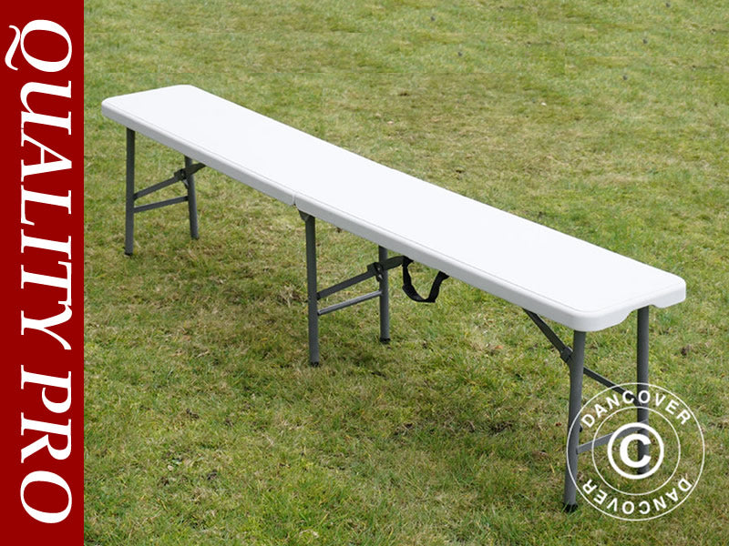 Folding Bench 183x30x43 cm, Light grey (1 pc.)
