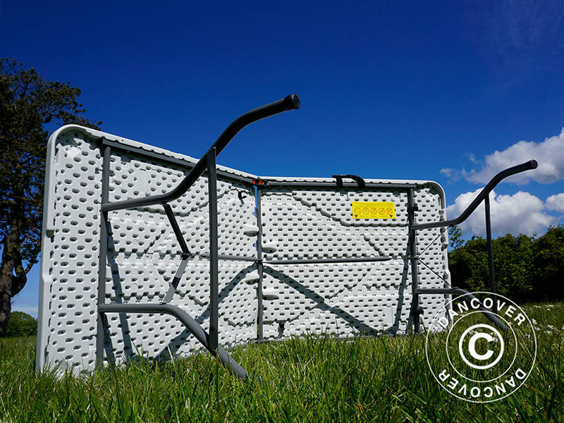 Folding Table 180x74x74 cm, Light Grey (1 pc.)