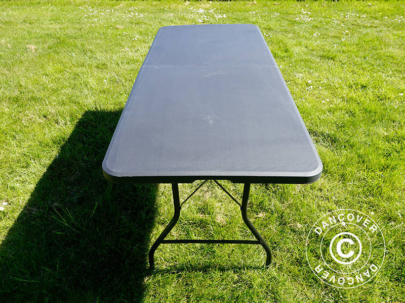 Folding Table 180x74x74 cm, Black (25 pcs.)