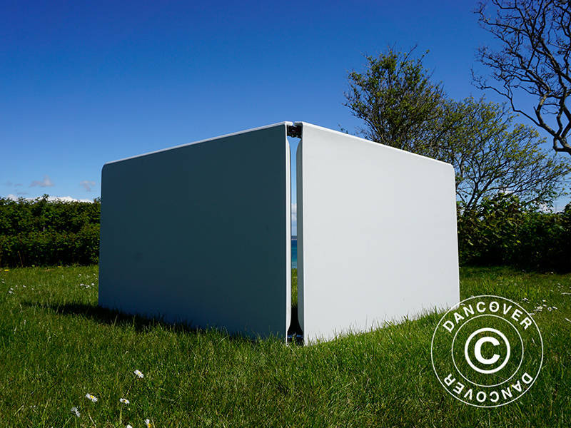 Folding Table 240x76x74 cm, Light Grey (10 pcs.)