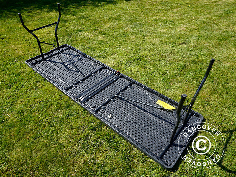 Folding Table 240x76x74 cm, Black (1 pc.)