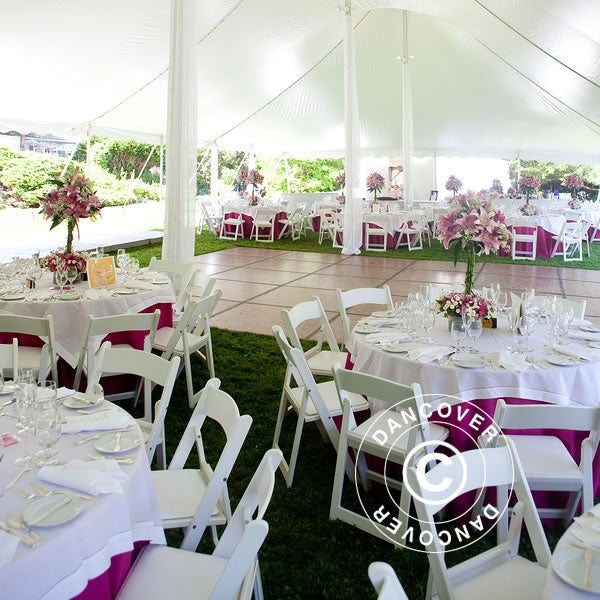 Padded Folding Chairs 44x46x77 cm, White, 8 pcs.