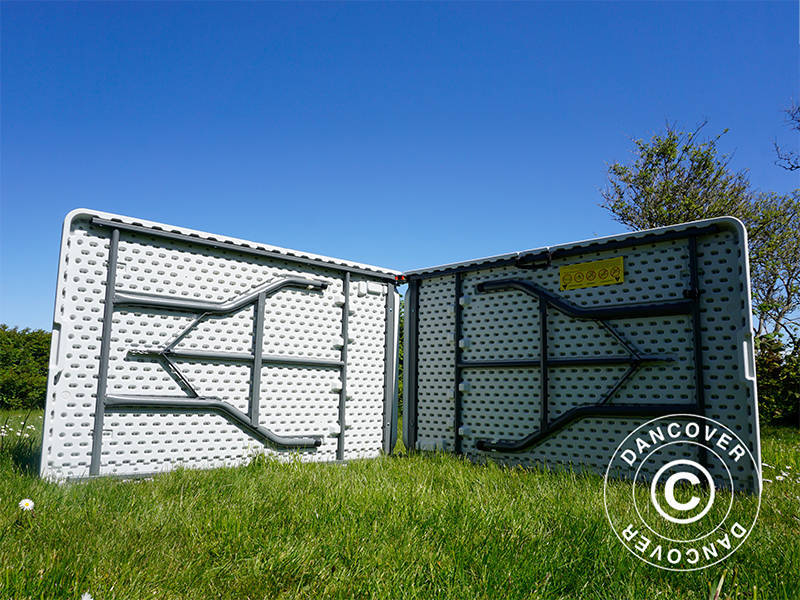 Party package 1 folding table (240 cm) + 2 folding benches (244 cm)