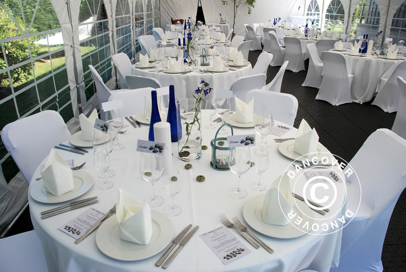 Stretch chair cover 44x44x80 cm, White (1 pc.)