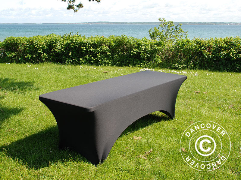 Stretch table Cover 244x75x74 cm, Black