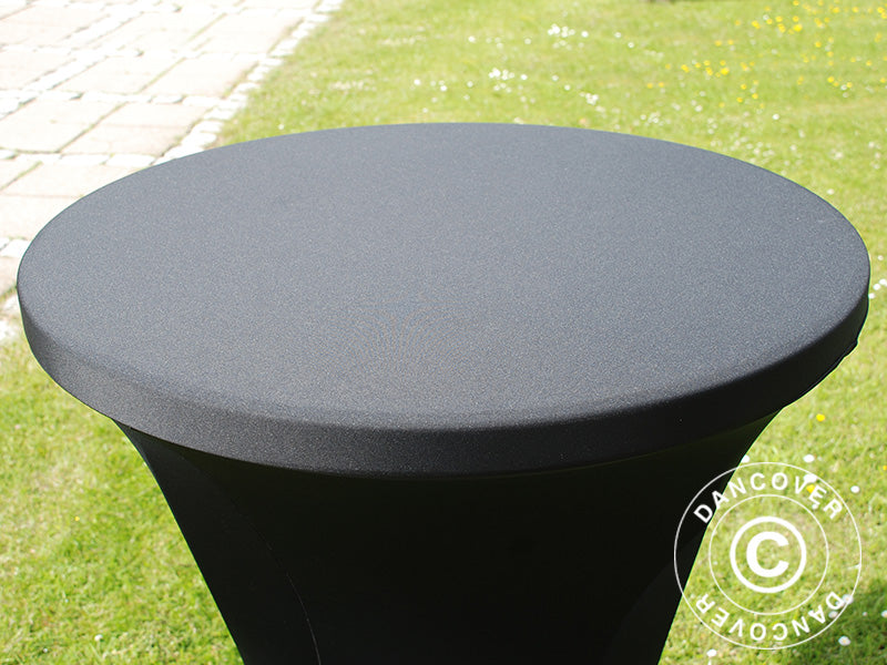 Stretch table cover Ø80x110 cm, Black