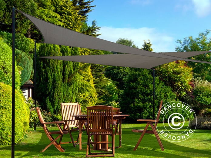 Sun sail 5x5x7 m, Triangular, Anthracite